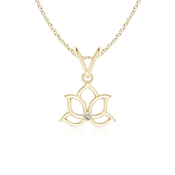 Gold_Tone_Lotus_Pendant_Necklace_for_Women