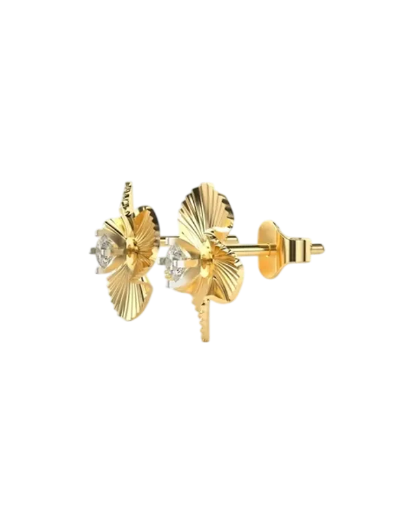 Gold-Tone_Floral_Stud_Earrings_for_Women