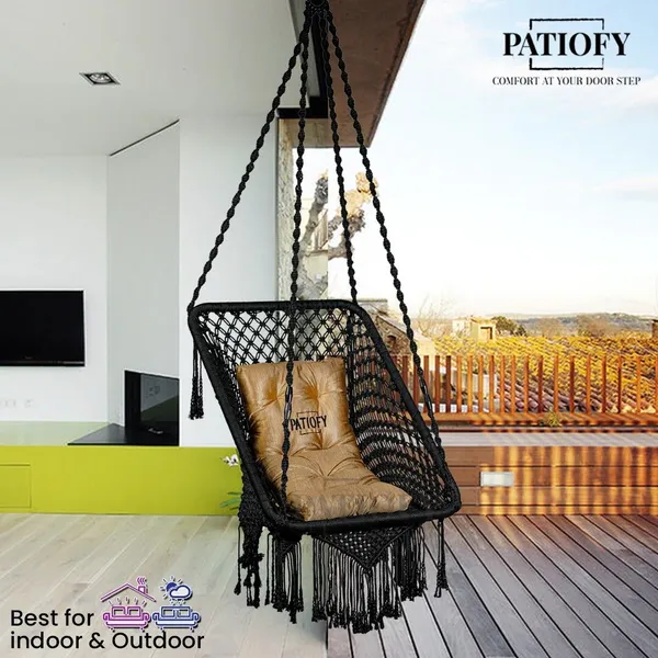 Black_Premium_And_Handcrafted_Cotton_Hammock_Swing_For_Home