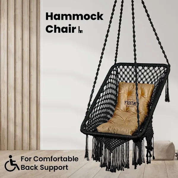 Black_Premium_And_Handcrafted_Cotton_Hammock_Swing_For_Home