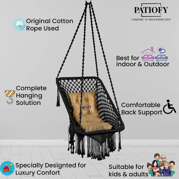 Black_Premium_And_Handcrafted_Cotton_Hammock_Swing_For_Home