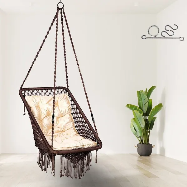 Brown_Premium_And_Handcrafted_Polyester_Hammock_Swing_For_Home