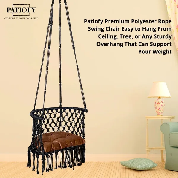 Black_And_Brown_Premium_And_Handcrafted_Polyester_Hammock_Swing_For_Home