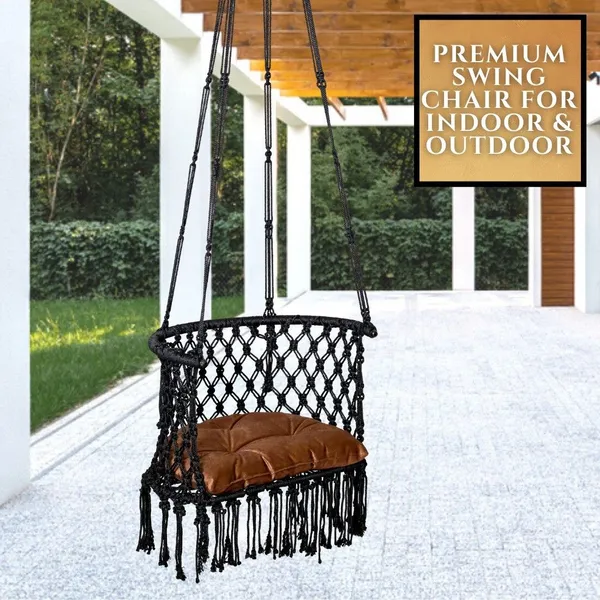 Black_And_Brown_Premium_And_Handcrafted_Polyester_Hammock_Swing_For_Home