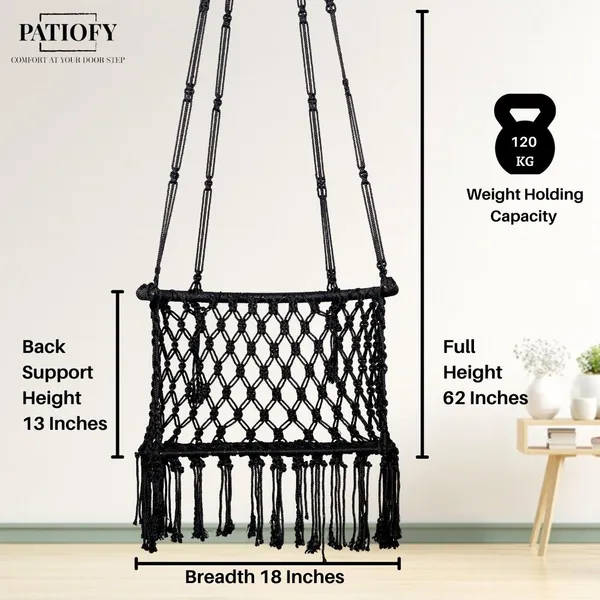 Black_And_Silver_Premium_And_Handcrafted_Polyester_Hammock_Swing_For_Home
