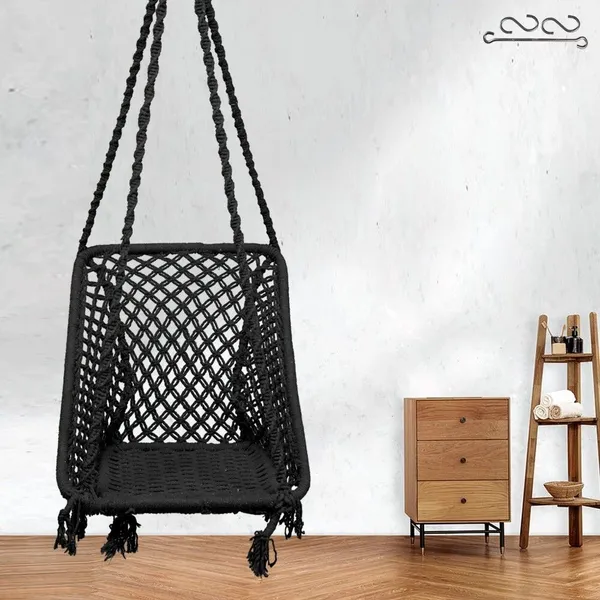 Black_Premium_And_Handcrafted_Cotton_Hammock_Swing_For_Home