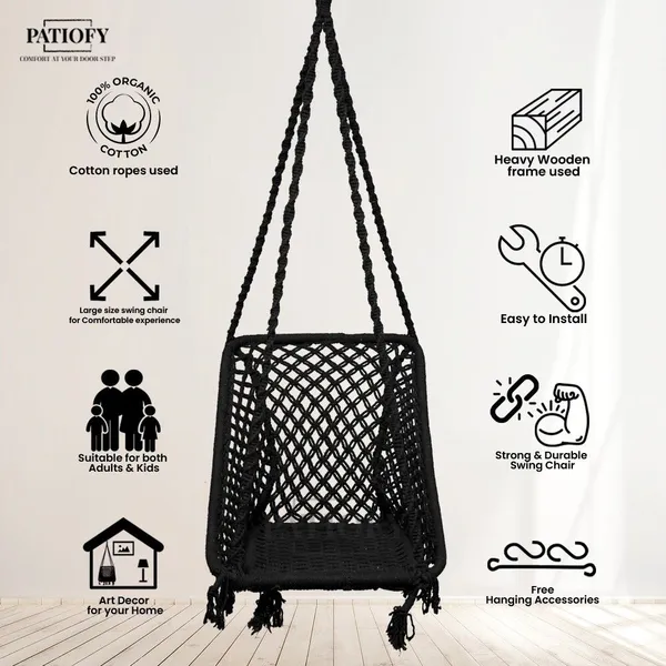 Black_Premium_And_Handcrafted_Cotton_Hammock_Swing_For_Home