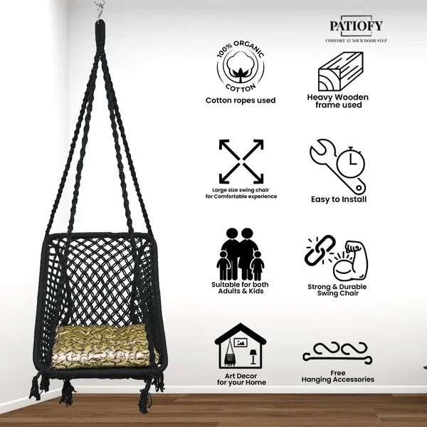 Black_Premium_And_Handcrafted_Cotton_Hammock_Swing_For_Home