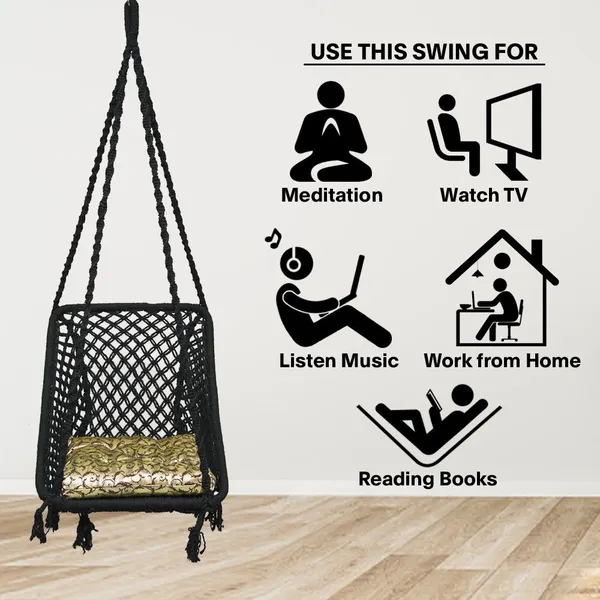 Black_Premium_And_Handcrafted_Cotton_Hammock_Swing_For_Home