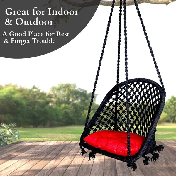 Black_And_Red_Premium_And_Handcrafted_Cotton_Hammock_Swing_For_Home