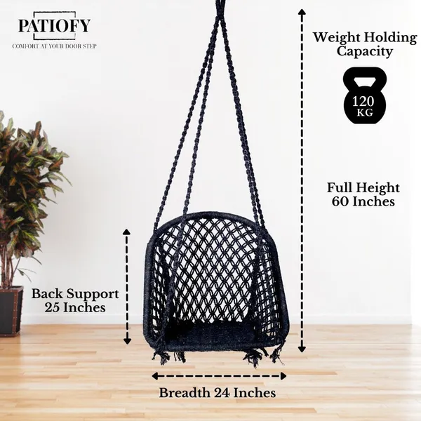 Black_And_Red_Premium_And_Handcrafted_Cotton_Hammock_Swing_For_Home