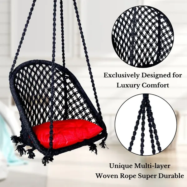Black_And_Red_Premium_And_Handcrafted_Cotton_Hammock_Swing_For_Home