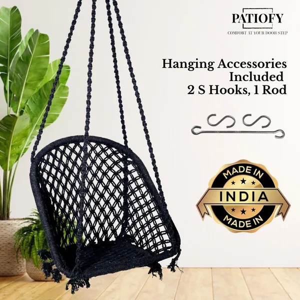 Black_And_Red_Premium_And_Handcrafted_Cotton_Hammock_Swing_For_Home