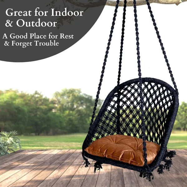 Black_And_Brown_Premium_And_Handcrafted_Cotton_Hammock_Swing_For_Home
