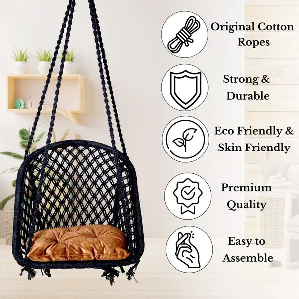 Black_And_Brown_Premium_And_Handcrafted_Cotton_Hammock_Swing_For_Home