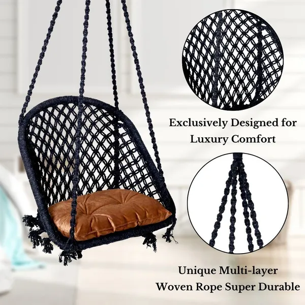 Black_And_Brown_Premium_And_Handcrafted_Cotton_Hammock_Swing_For_Home