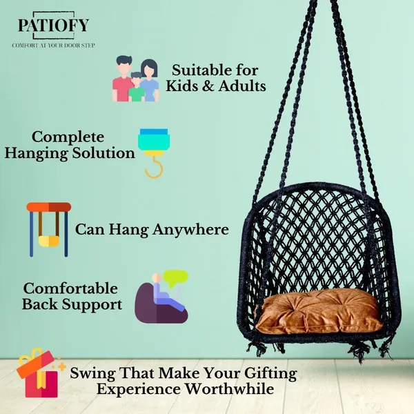 Black_And_Brown_Premium_And_Handcrafted_Cotton_Hammock_Swing_For_Home