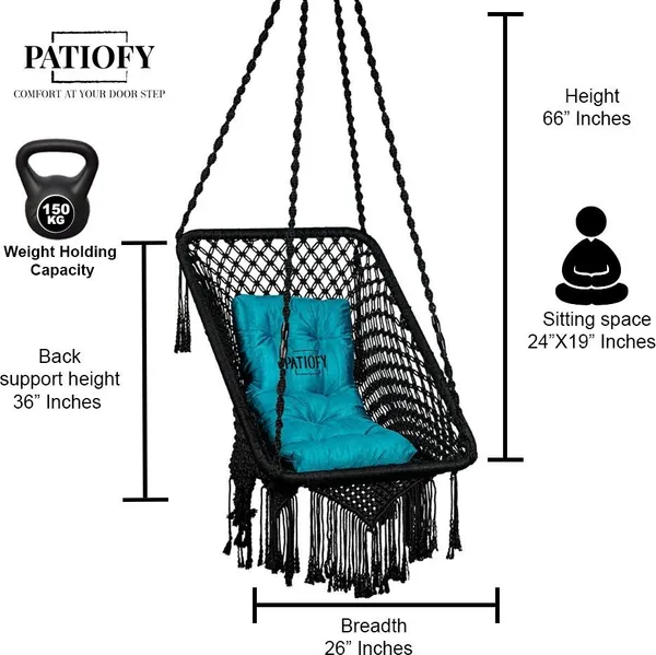 Black_And_Blue_Premium_And_Handcrafted_Cotton_Hammock_Swing_For_Home