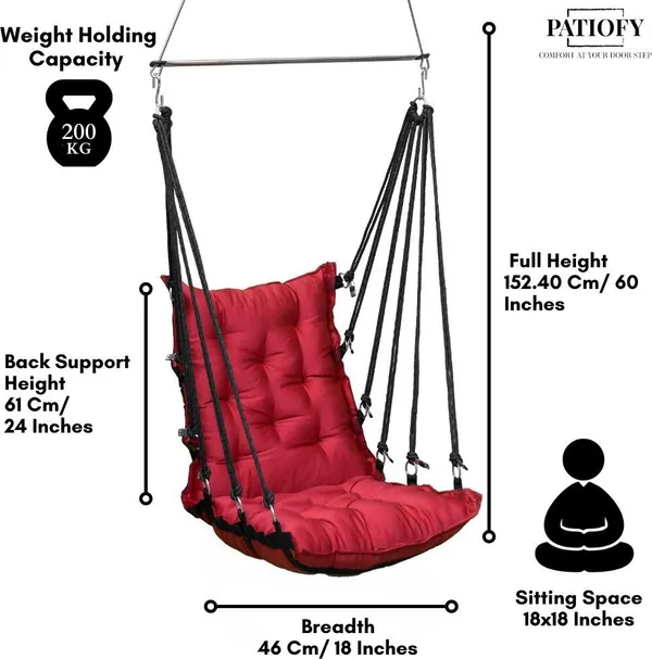 Red_Premium_And_Handcrafted_Cotton_Hammock_Swing_For_Home