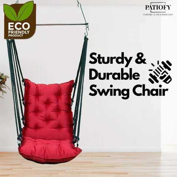 Red_Premium_And_Handcrafted_Cotton_Hammock_Swing_For_Home