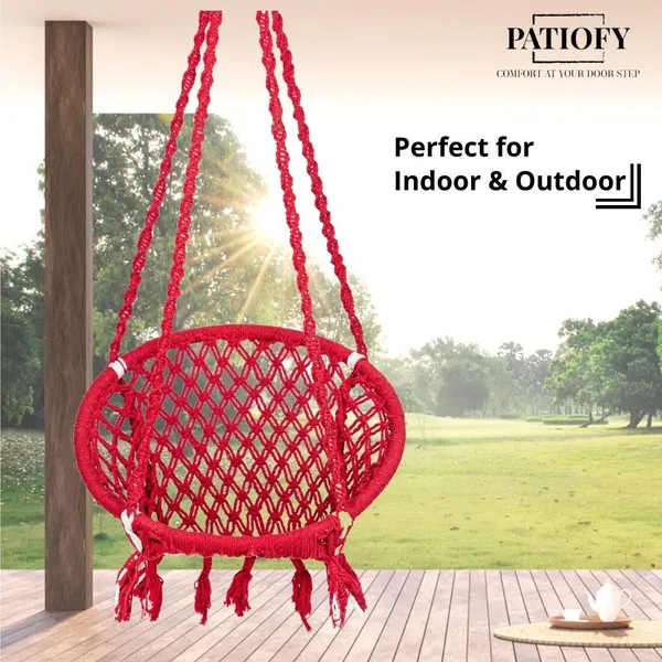 Red_Premium_And_Handcrafted_Cotton_Hammock_Swing_For_Home