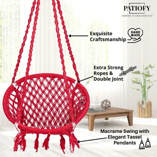 Red_Premium_And_Handcrafted_Cotton_Hammock_Swing_For_Home