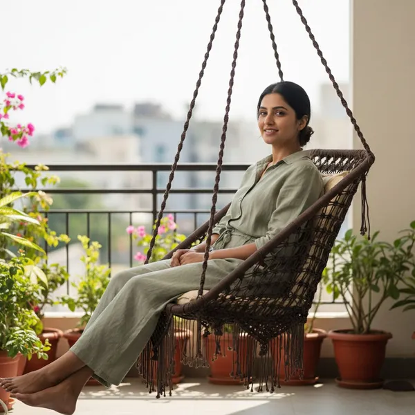 Gold_And_Brown_Premium_And_Handcrafted_Polyester_Hammock_Swing_For_Home