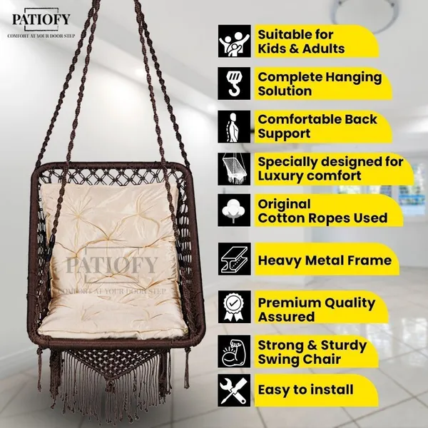 Gold_And_Brown_Premium_And_Handcrafted_Polyester_Hammock_Swing_For_Home