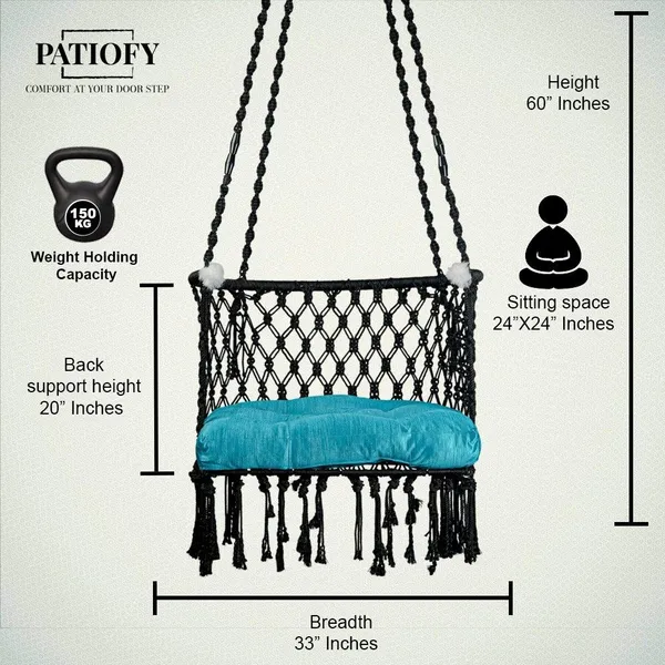 Black_Premium_And_Handcrafted_Cotton_Hammock_Swing_For_Home