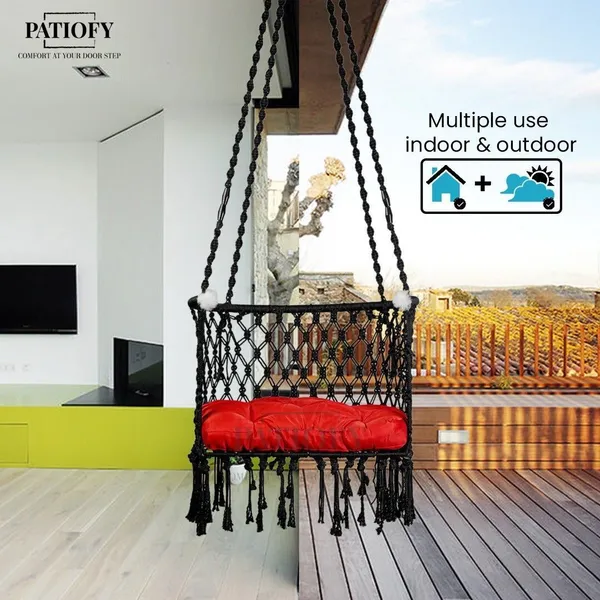 Black_Premium_And_Handcrafted_Cotton_Hammock_Swing_For_Home