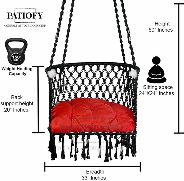 Black_Premium_And_Handcrafted_Cotton_Hammock_Swing_For_Home