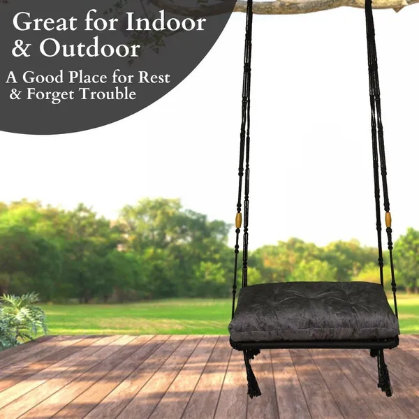 Grey_And_Black_Premium_And_Handcrafted_Polyester_Hammock_Swing_For_Home