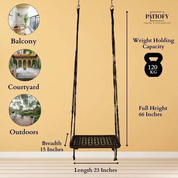Red_And_Brown_Premium_And_Handcrafted_Polyester_Hammock_Swing_For_Home