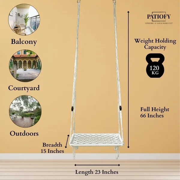 Silver_And_Red_Premium_And_Handcrafted_Polyester_Hammock_Swing_For_Home