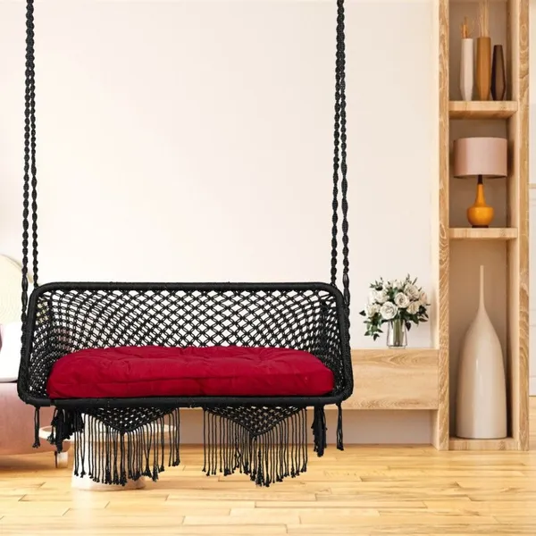 Black_Premium_And_Handcrafted_Polyester_Hammock_Swing_For_Home