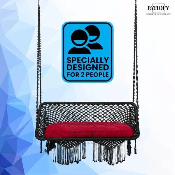 Maroon_And_Black_Premium_And_Handcrafted_Polyester_Hammock_Swing_For_Home