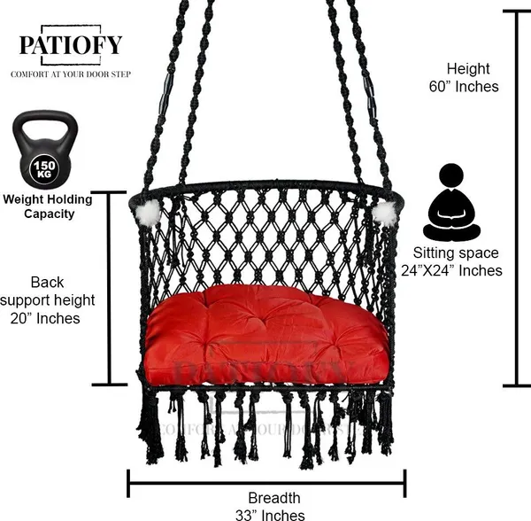 Black_Premium_And_Handcrafted_Cotton_Hammock_Swing_For_Home