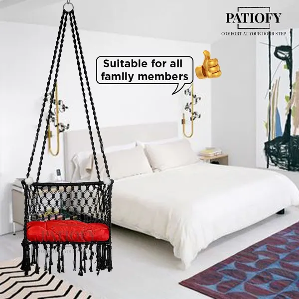 Black_Premium_And_Handcrafted_Cotton_Hammock_Swing_For_Home