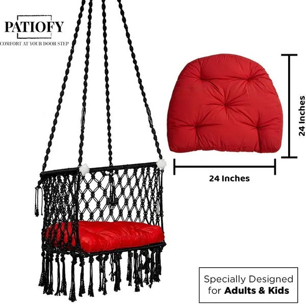 Black_Premium_And_Handcrafted_Cotton_Hammock_Swing_For_Home