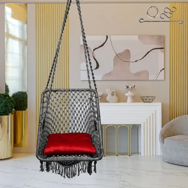 Grey_Premium_And_Handcrafted_Polyester_Hammock_Swing_For_Home