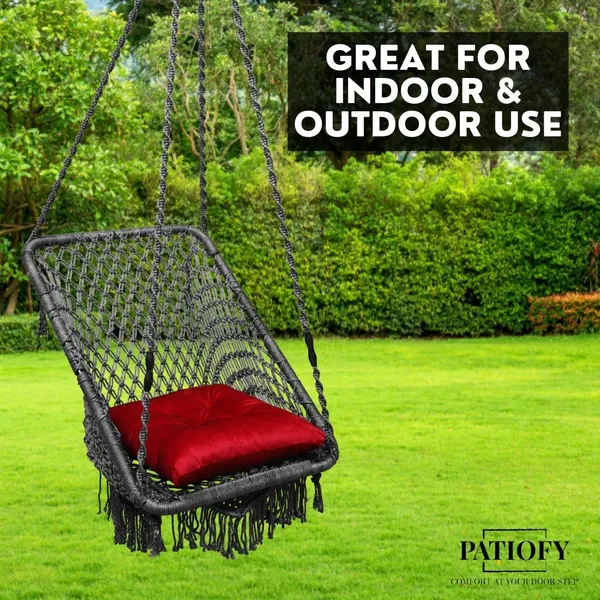 Grey_Premium_And_Handcrafted_Polyester_Hammock_Swing_For_Home