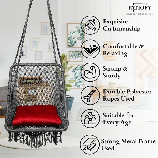 Grey_Premium_And_Handcrafted_Polyester_Hammock_Swing_For_Home