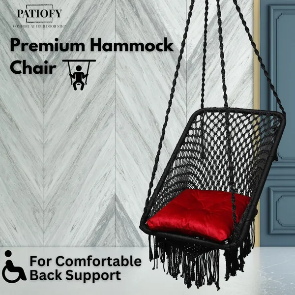 Red_And_Black_Premium_And_Handcrafted_Polyester_Hammock_Swing_For_Home