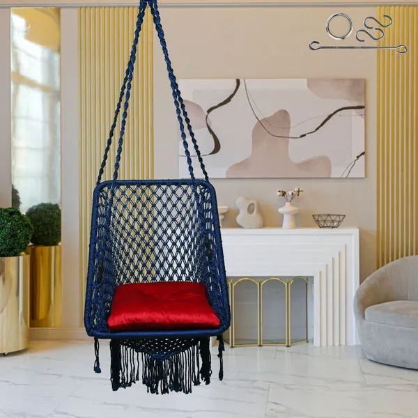 Blue_Premium_And_Handcrafted_Polyester_Hammock_Swing_For_Home