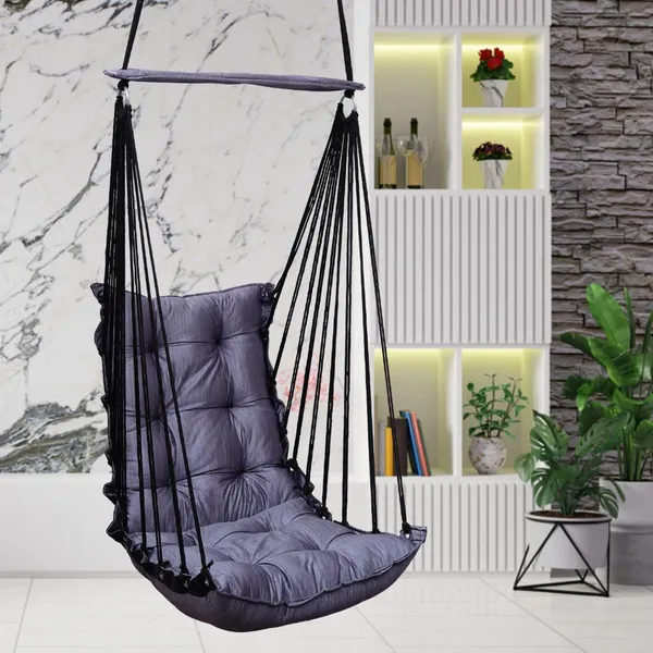 Silver_Premium_And_Handcrafted_Cotton_Hammock_Swing_For_Home