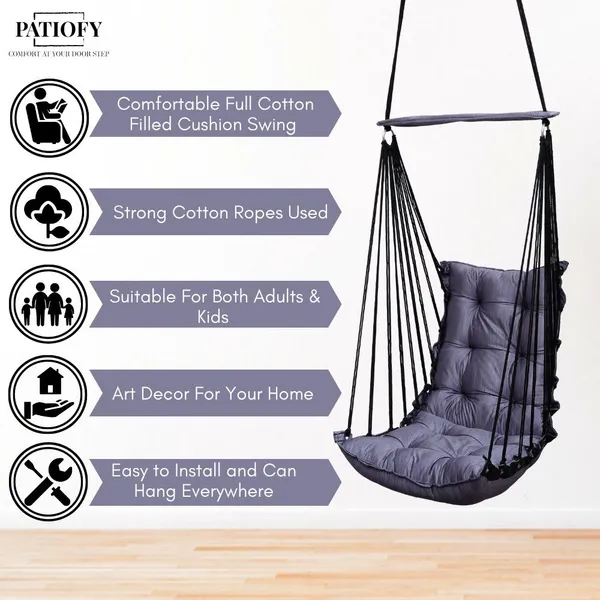 Silver_Premium_And_Handcrafted_Cotton_Hammock_Swing_For_Home