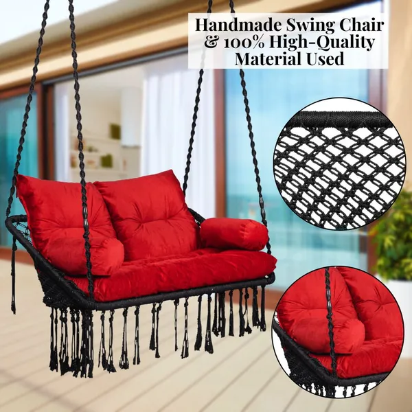 Red_And_Black_Premium_And_Handcrafted_Polyester_Hammock_Swing_For_Home