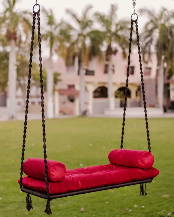 Red_And_Brown_Premium_And_Handcrafted_Polyester_Hammock_Swing_For_Home