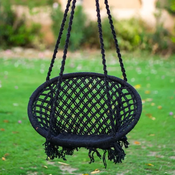 Black_Premium_And_Handcrafted_Cotton_Hammock_Swing_For_Home