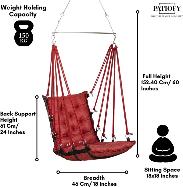 Red_Premium_And_Handcrafted_Cotton_Hammock_Swing_For_Home